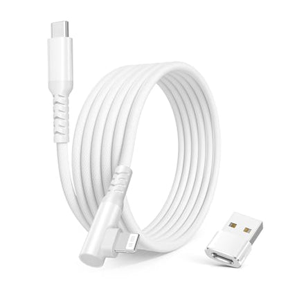 Basesailor i Pad 8th 9th Generation Charger Cable Right Angle 3.3FT - color: White, size: 3.3FT/1M