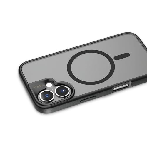LBT TUFF8 Mag GlideGuard Rugged 8 Foot Military Drop-Tested Case Compatible with iPhone 16/15 / 14 (Smoke Black)