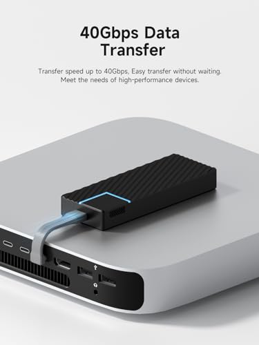 Hagibis Short USB 4 Cable, 240W Charging U-Type USB C Cable, 40Gbps Data Transfer, 8K 60Hz Video Display for iPhone 17 16 15 Pro Max, iPad, Thunderbolt 4/3, Hub, External SSD (UC4MC-7cm)