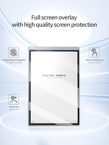 Soft Film Screen Protector for iflytek AINOTE Air 2 8.2-inch AI Note-Taking Tablet Writing Paper Tablets, HD Clear, Scratch-Resistant, Easy Installation。2 Pack.