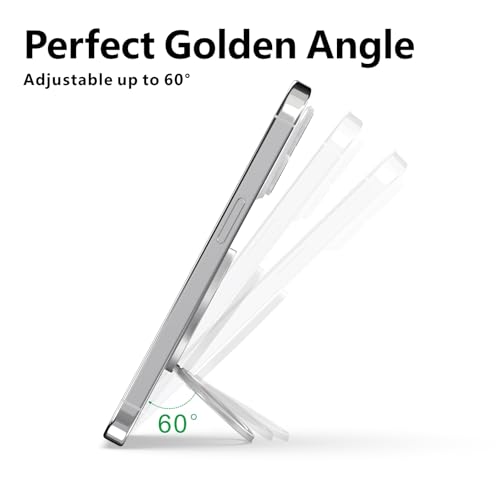 ZXM Magnetic Phone Ring Grip, for iPhone 17/16/15/14/13/12 (Silver) - color: Silver