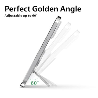 ZXM Magnetic Phone Ring Grip, for iPhone 17/16/15/14/13/12 (Silver) - color: Silver