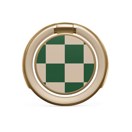 BURGA Cell Phone Ring, Holder Grip and Stand - Finger Phone Grip for Back of Smartphone Case, Kickstand 360 Rotation, Universal Ring for iPhone Samsung Galaxy Huawei Google Pixel, Stylish Accessories - color: Ivy League, style: Gold