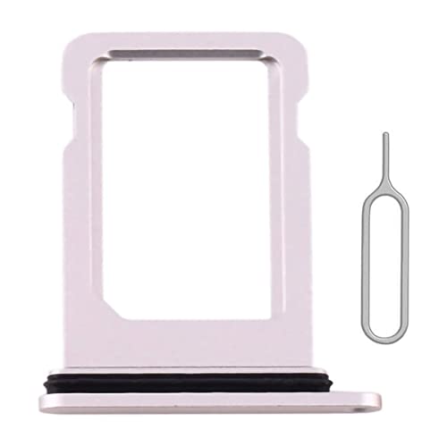 SIM Card Tray Holder Slot Replacement for iPhone 13 (Starlight/White/Silver) with Waterproof Rubber Ring and Eject Pin (Single Sim Version) - color: Starlight