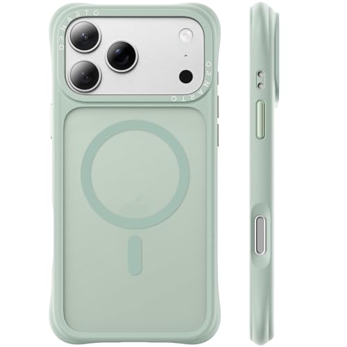 ORNARTO Magnetic for iPhone 17 Pro Max Case, Translucent Matte, Light Green | 20FT Military-Grade Drop Protection, Compatible with MagSafe, Slim & Lightweight, AirBuffer Corners, Gecko-Grip Interior - color: Light Green