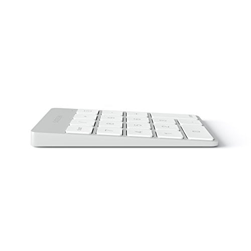 Satechi Slim Aluminum Bluetooth Keypad, 18-Key Number Pad, Silver - color: Silver, size: Micro USB