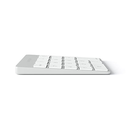 Satechi Slim Aluminum Bluetooth Keypad, 18-Key Number Pad, Silver - color: Silver, size: Micro USB