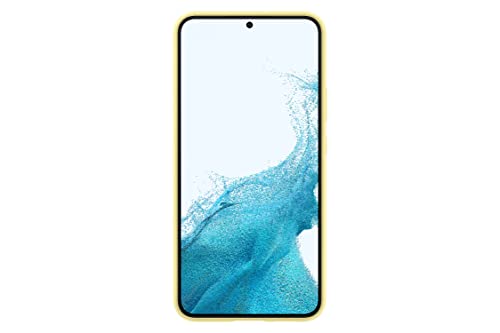 Samsung Electronics Galaxy S22+ Silicone Cover, Protective Phone Case, Soft, Sleek Protection, Slim Design, Matte Finish, US Version, Yellow,EF-PS906TYEGUS