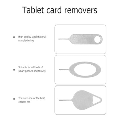 Kichvoe 100 Pcs Sim Card Tool Kit for Smartphones and Tablets Silver Metal Sim Ejector Pins with Practical Eject Function Compact Portable for Phone and Tablet Maintenance Assorted Style
