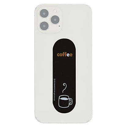 Momostick Flatstick, Cell Phone Finger Grip Strap Holder for Hand, Cell Phone Stand, New Slim Finger Loop Selfie Grip Compatible with Most Smartphones -Coffee - color: Coffee