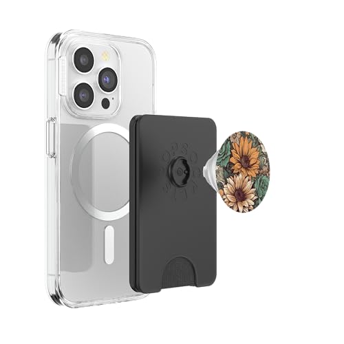 Western Boho Leopard Sunflowers Cactus Rodeo Cowgirl Girl PopSockets PopWallet for MagSafe - style: Magnetic PopWallet