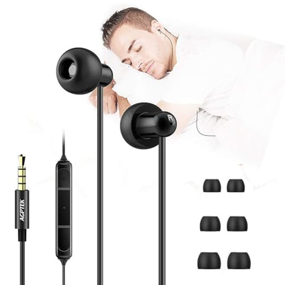 AGPTEK Sleep Earbuds, in-Ear Earphones for Sleeping with 3 Sizes