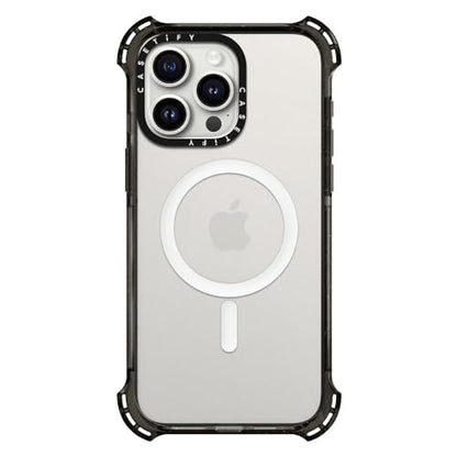 CASETiFY for iPhone 15 Pro Max Case - Bounce Compatible with MagSafe | Shockproof | 21.3 ft. 6x Military Grade Drop Protection | Black - color: Clear Black, size: Iphone 15 Pro Max (6.7")