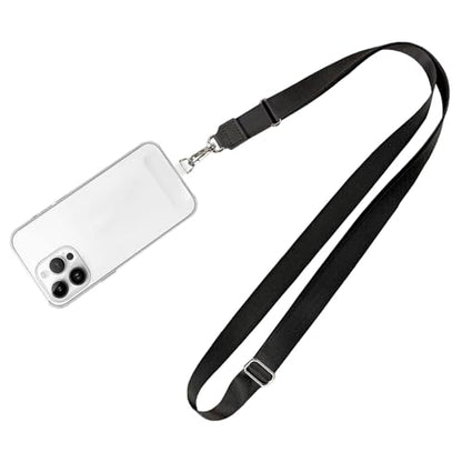 MOLOPPO 1-4 Phone Lanyard for Smartphone, Adjustable Crossbody Strap-Black - color: A2-black