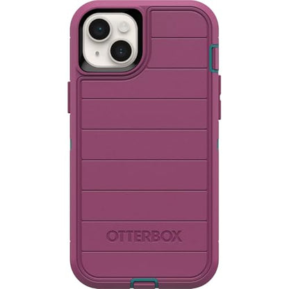 OtterBox iPhone 15 Plus and iPhone 14 Plus Defender Series Pro Case - Canyon Sun (Pink), screenless, Rugged & Durable, with Port Protection, Includes Holster Clip Kickstand - color: Canyon Sun (Pink)