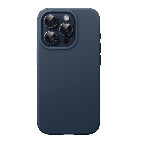 JETech Silicone Case for iPhone 15 Pro Max, Navy | Silky Soft Touch, Shockproof Protection, Scratch Resistant, Microfiber Lining - color: Navy, size: iPhone 15 Pro Max