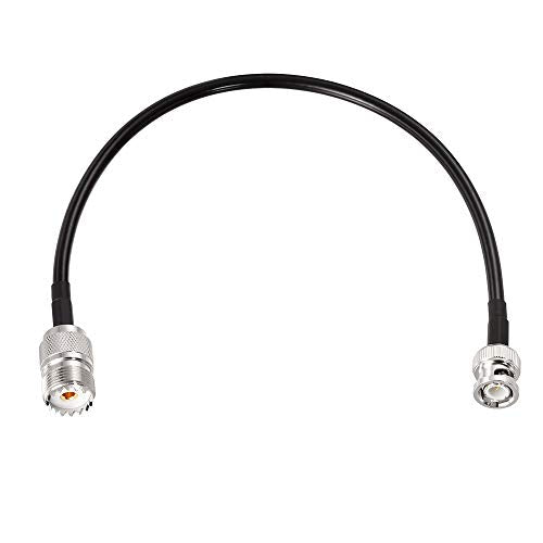 Superbat BNC Male to SO239 RG58 Cable 1ft UHF Female to BNC Adapter Jumper - size: 12inch, style: bnc to so239