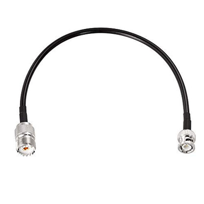 Superbat BNC Male to SO239 RG58 Cable 1ft UHF Female to BNC Adapter Jumper - size: 12inch, style: bnc to so239