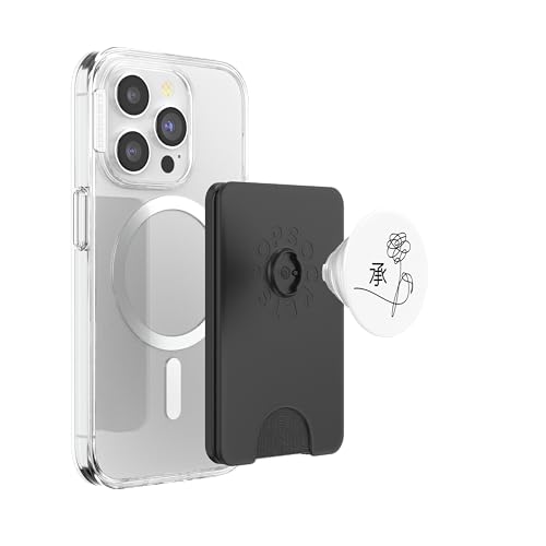 Kpop Popsocket Kpop White Merchandise Korean Pop Gift PopSockets PopWallet for MagSafe - style: Magnetic PopWallet