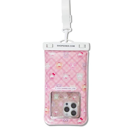 Sonix x Sanrio Waterproof Phone Pouch - Floating Phone Case Dry Bag w/Crossbody Lanyard - Beach Cruise Travel Essentials - Compatible w/All Devices, Touchscreen Friendly | Hello Kitty Latte Bears - color: Hello Kitty and Friends Latte Bears