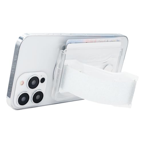 LOVEHANDLE Wallet for MagSafe + Kickstand - Crystal Clear Glitter - color: Crystal