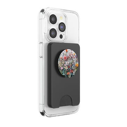 Mixed Flower Bouquet Floral Pattern PopSockets PopWallet for MagSafe - style: Magnetic PopWallet