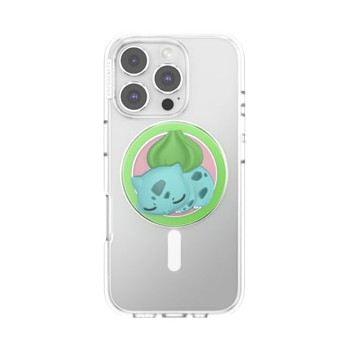 PopSockets Phone Grip for MagSafe, Magnetic Holder- Sleepy Bulbasaur - color: Sleepy Bulbassaur, style: MagSafe