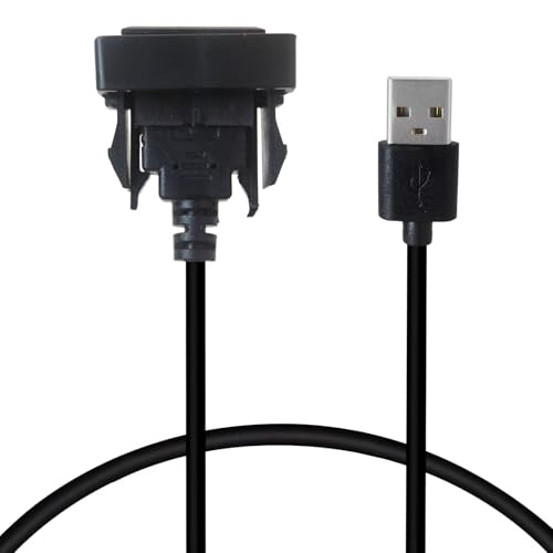 JURENGUDF Male to Female USB Power Socket Adapter, USB Port Car Charger Designed for Toyota RAV4 2009–2019