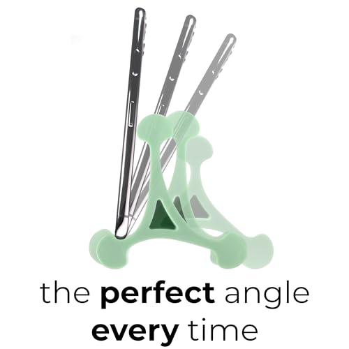 Skalene Phone Stand - 100% Silicone Rubber, Adjustable Phone Holder, Prop, Rest - Desk, Office, Home, Kitchen Accessory (Mint Green) - color: Mint Green