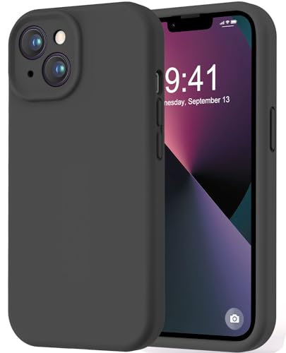 LOVE 3000 Designed for iPhone 13 Case, Premium Silicone with [Camera Protection] [Soft Anti-Scratch Microfiber Lining] Shockproof Protective Phone Case for iPhone 13 Women Men Girls 6.1", Black - color: Black, size: iPhone 13 6.1inch