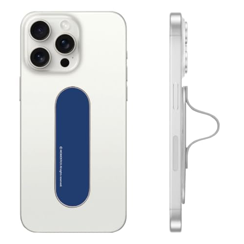 Momostick Premium Flatstick Collection, Slim Phone Grip and Stand, Adjustable Finger Loop Holder for All Smartphones, Universal and Pocket-Friendly Selfie Stand - color: Royal Blue