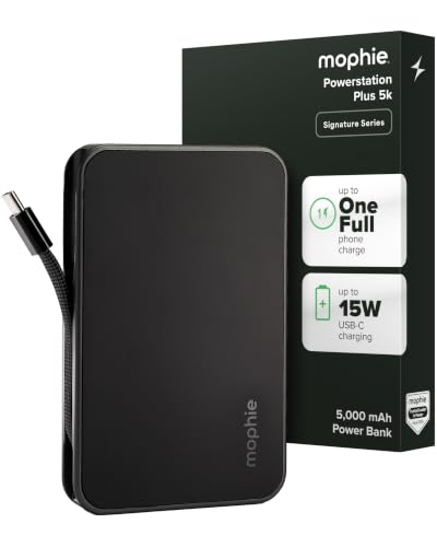 mophie Powerstation Plus mini 5K Portable Charger, Signature Series - size: 5,000mAh