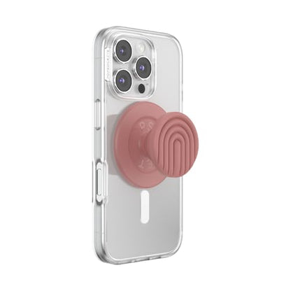 PopSockets Phone Grip for MagSafe, Magnetic Holder- Curves Clay - color: Clay Curves, style: MagSafe