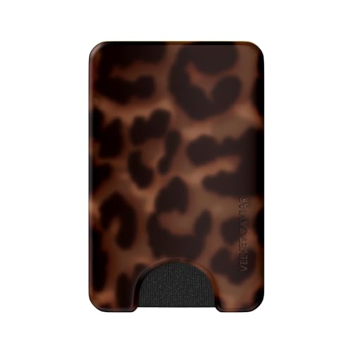 VELVET CAVIAR compatible with MagSafe Wallet 2.0 | Magnetic Card Holder Wallet for iPhone 17/16/15/14/13/12 or Phone Cases compatible with MagSafe | It Girl Leopard - color: It Girl Leopard