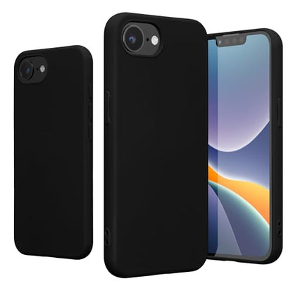 kwmobile Case Compatible with Apple iPhone 17e / iPhone 16e Case - Slim Protective TPU Silicone Phone Cover - Black Matte - color: black matte, size: iPhone 17e / iPhone 16e