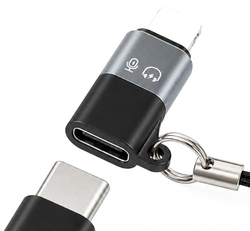 1 Pack USB C to Lighting OTG Adapter for Connecting DJI Mic Mini & DJI Mic Series Receiver to iPhone 14 13 12 11 Mac Wireless Microphone Receiver (1)