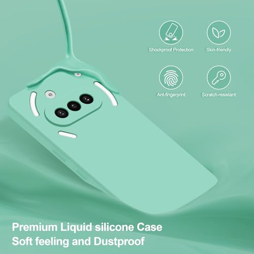 Silicone Case for Nothing Phone 3A, Mint Green - color: Mint, size: Nothing Phone 3A