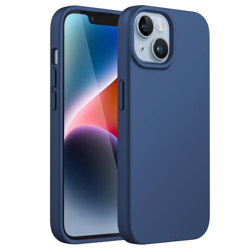 JETech Silicone Case for iPhone 14, Cobalt Blue | Silky Soft Touch, Shockproof Protection, Scratch Resistant, Microfiber Lining - color: Cobalt Blue, size: iPhone 14