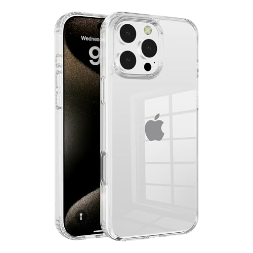 Ultra-Clear Hybrid Case Shockproof & Anti-Yellowing Phone Case | TPU + Acrylic Dual Protection | Slim Fit & Scratch-Resistant Design for iPhone 16 pro - size: iphone 16 pro