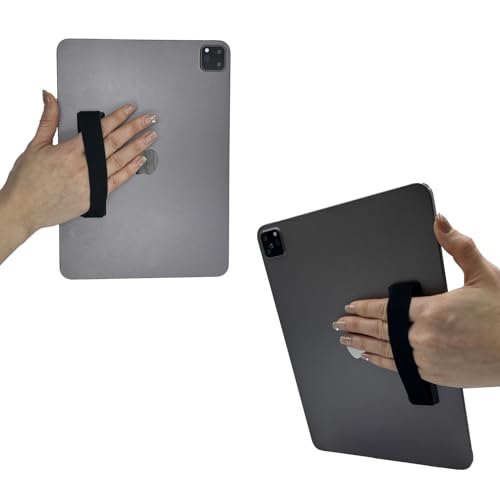 Hand Holder Strap for iPad, Tablet & Large Phone, Handle Grip - size: 1 Pack-Black