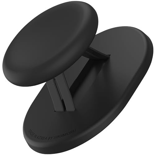 Sinjimoru Magnetic Phone Grip, Magnetic Phone Holder Compatible with MagSafe Stand, Ensuring Finger Comfort for iPhone 16 15 14 13 12, M-Mini Tok Black - color: Black