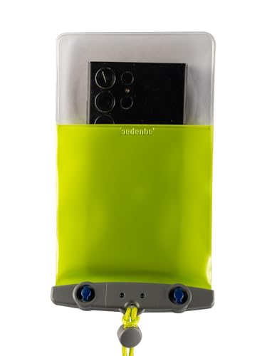 Aquapac Waterproof Phone Case, Large, Lime Green | iPhone and Android, Made in The UK, Hiking, Mountain Biking, Running Accessory, Floating, IPX8 certified to 30 ft deep. - color: Lime Green, size: Large
