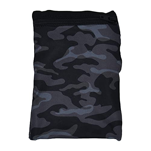 Sprigs Wrist Wallet Running Wristband Pocket for Keys Cards Cash ID Phone - color: Black Tile Camo