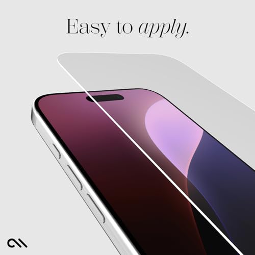Case-Mate iPhone 16 Screen Protector - Anti-Scratch Tempered Glass with Shatter Protection - Slim, Durable 9H Glass with Touch Sensitivity, Ultra High Clarity, Case Friendly, and Easy to Apply - Clear - size: iPhone 16