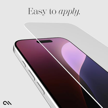 Case-Mate iPhone 16 Screen Protector - Anti-Scratch Tempered Glass with Shatter Protection - Slim, Durable 9H Glass with Touch Sensitivity, Ultra High Clarity, Case Friendly, and Easy to Apply - Clear - size: iPhone 16