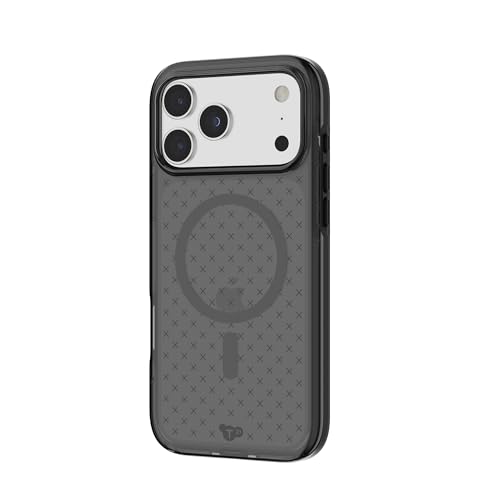 Tech21 EvoCheck Case for iPhone 17 Pro Max – Smokey/Black | Slim Protective Case | Impact Protection | MagSafe Compatible - color: Black, size: iPhone 17 Pro Max