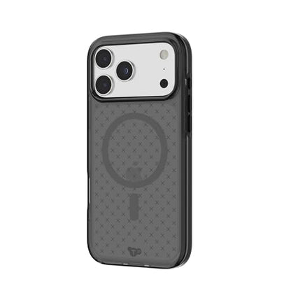 Tech21 EvoCheck Case for iPhone 17 Pro Max – Smokey/Black | Slim Protective Case | Impact Protection | MagSafe Compatible - color: Black, size: iPhone 17 Pro Max