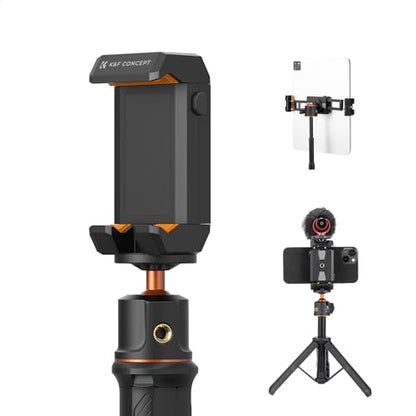 K&F CONCEPT Tablet and Cellphone Tripod Mount Adapter Holder - style: Adjustable Clamp