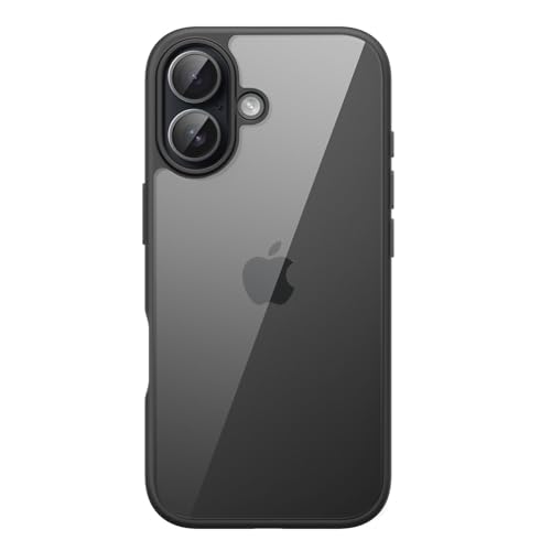 JETech Case for iPhone 17, Black | Solid Color Matte TPU Frame, Scratch Resistant, Clear Back Phone Cover - color: Black, size: iPhone 17