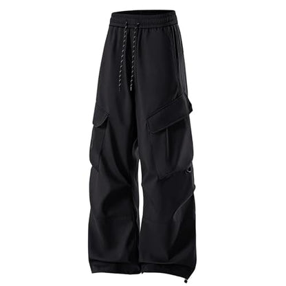 Men Cargo Pants Ripstop Heavy Duty Tactical Water Resistant Deep Pockets Job Site Utility BDU Tactical Pants for Men - color: A Black, size: XX-Large